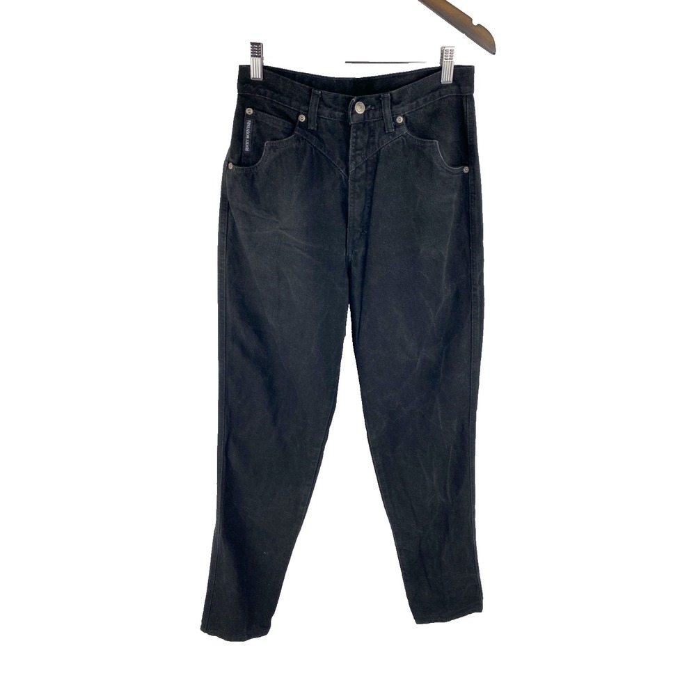 Rocky Mountain Womens‎ 30/11 Riding Cowgirl Denim Jeans Bareback Black Vtg